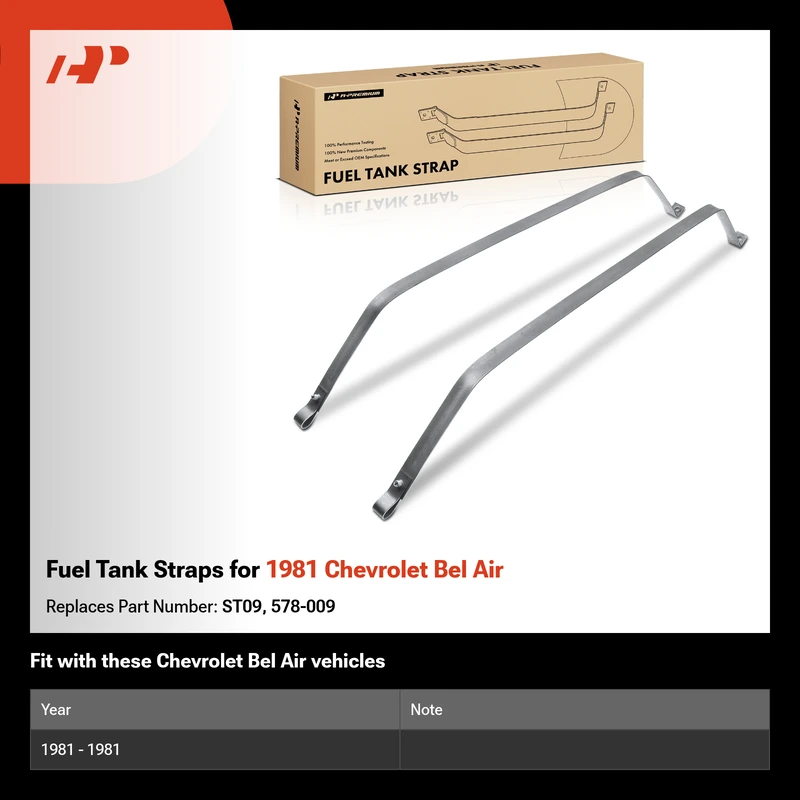Fuel Tank Straps for 1981 Chevrolet Bel Air