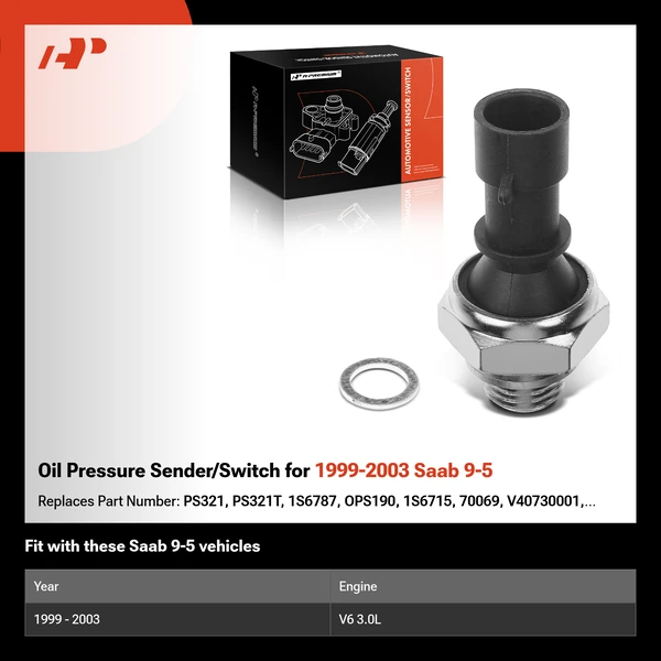 Oil Pressure Sender/Switch for 1999-2003 Saab 9-5