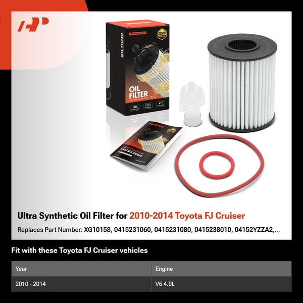 Ultra Synthetic Oil Filter for 2010-2014 Toyota FJ Cruiser