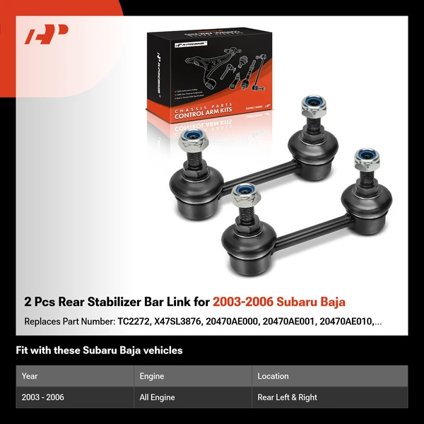 2 Pcs Rear Stabilizer Bar Link for 2003-2006 Subaru Baja