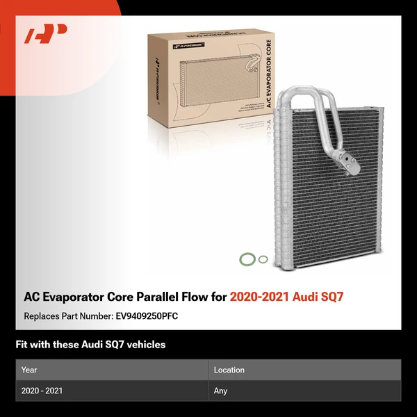 AC Evaporator Core Parallel Flow for 2020-2021 Audi SQ7