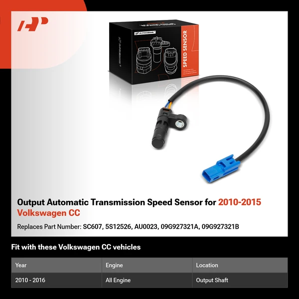 Output Automatic Transmission Speed Sensor for 2010-2015 Volkswagen CC