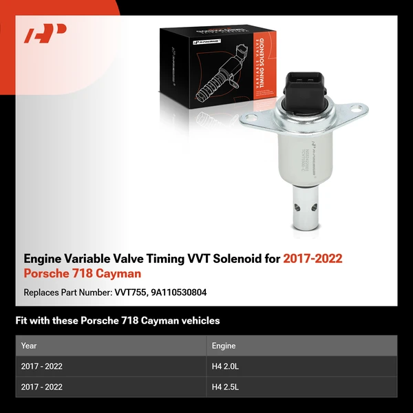 Engine Variable Valve Timing VVT Solenoid for 2017-2022 Porsche 718 Cayman