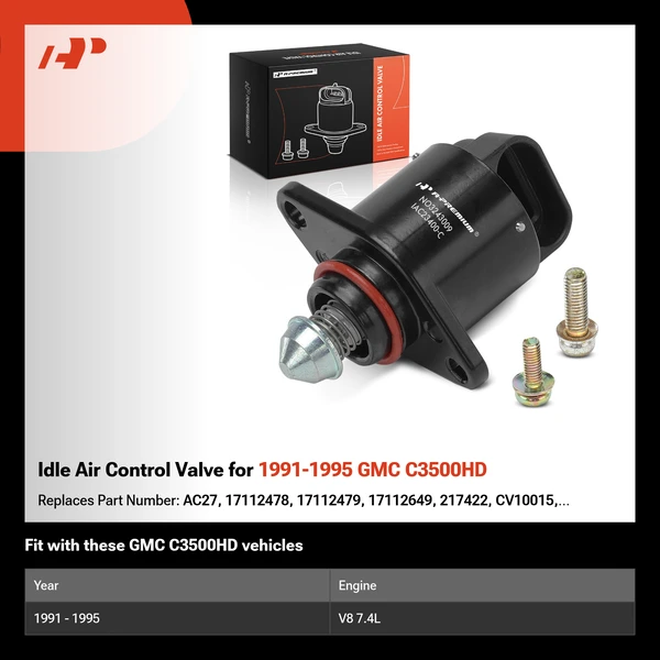 Idle Air Control Valve for 1991-1995 GMC C3500HD