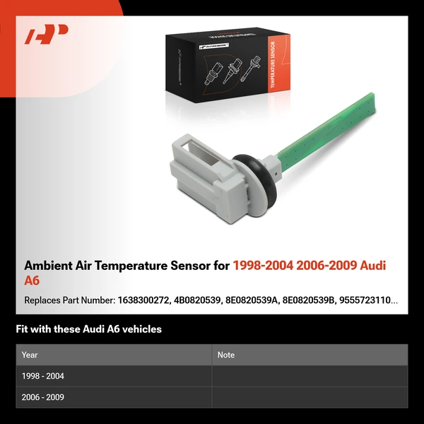 Ambient Air Temperature Sensor for 1998-2004 2006-2009 Audi A6