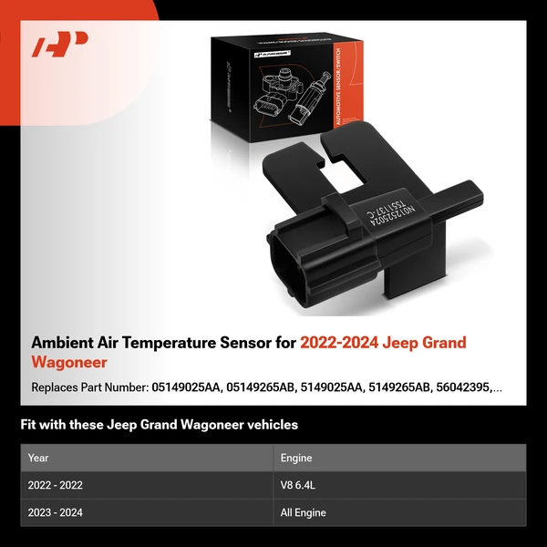 Ambient Air Temperature Sensor for 2022-2024 Jeep Grand Wagoneer