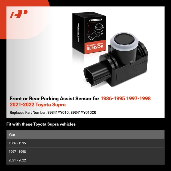 Front or Rear Parking Assist Sensor for 1986-1995 1997-1998 2021-2022 Toyota Supra