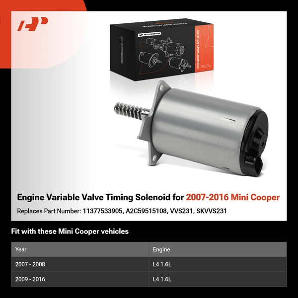 Engine Variable Valve Timing Solenoid for 2007-2016 Mini Cooper