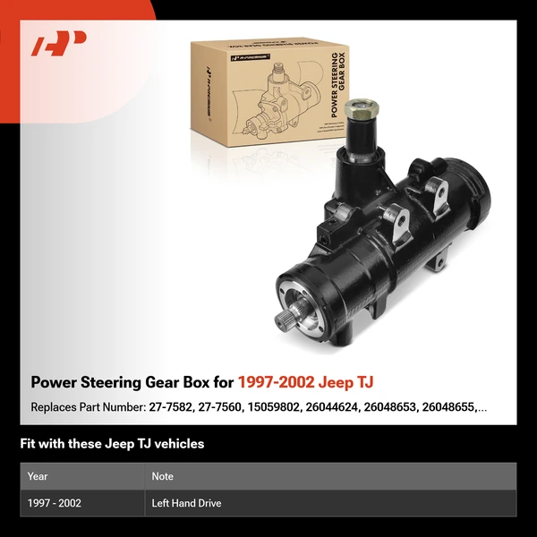 Power Steering Gear Box for 1997-2002 Jeep TJ