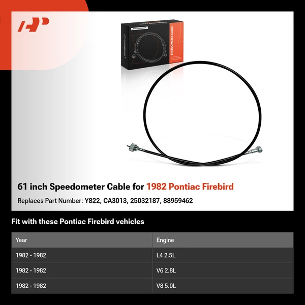 61 inch Speedometer Cable for 1982 Pontiac Firebird