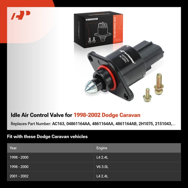 Idle Air Control Valve for 1998-2002 Dodge Caravan