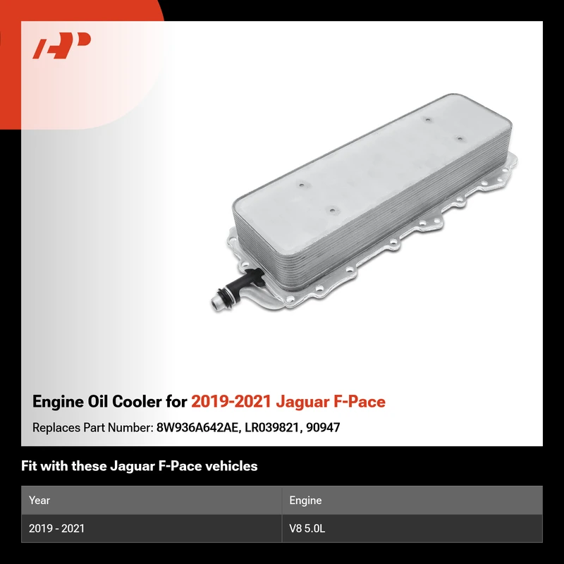 Engine Oil Cooler for 2019-2021 Jaguar F-Pace