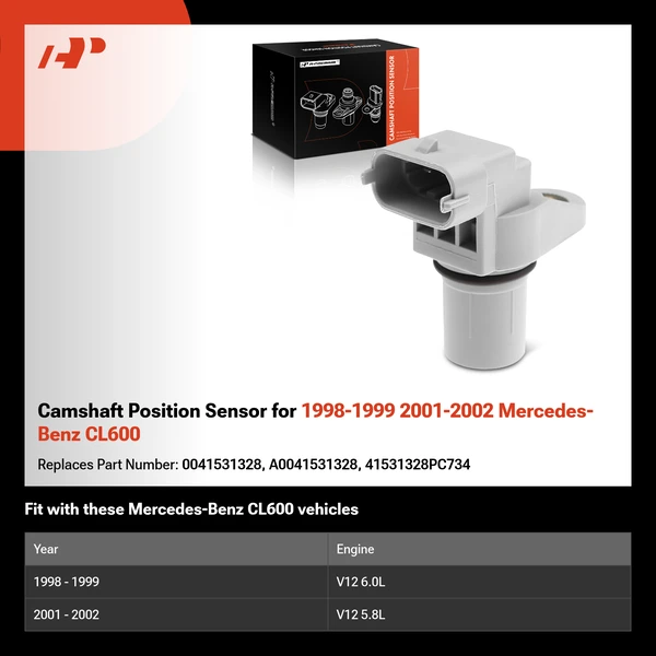Camshaft Position Sensor for 1998-1999 2001-2002 Mercedes-Benz CL600