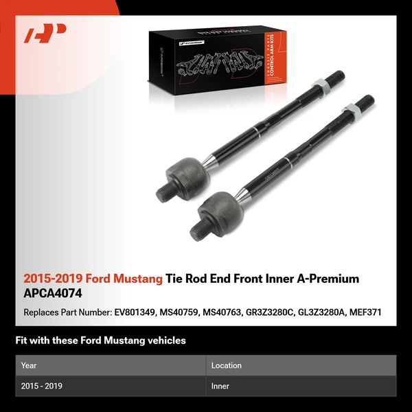2015-2019 Ford Mustang Tie Rod End Front Inner A-Premium APCA4074