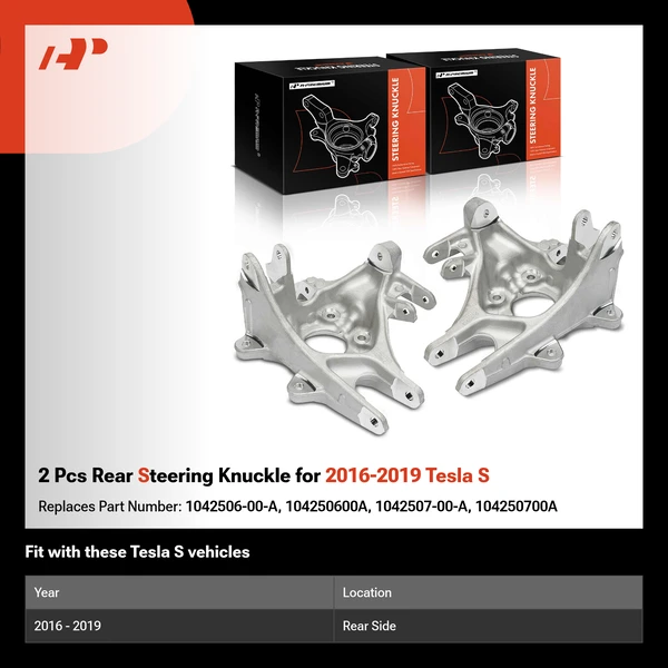 2 Pcs Rear Steering Knuckle for 2016-2019 Tesla S