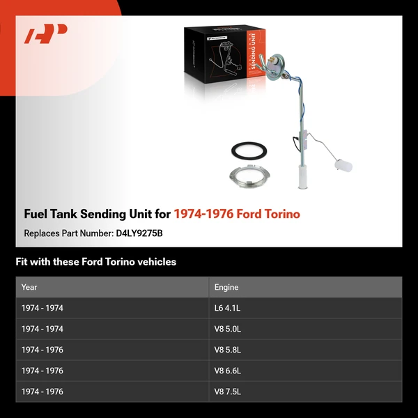 Fuel Tank Sending Unit for 1974-1976 Ford Torino