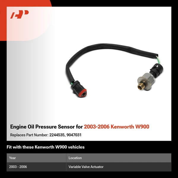 Engine Oil Pressure Sensor for 2003-2006 Kenworth W900