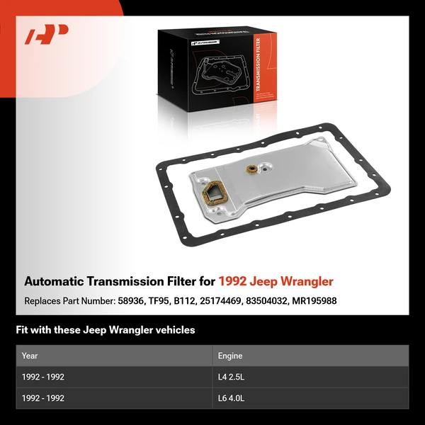 Automatic Transmission Filter for 1992 Jeep Wrangler