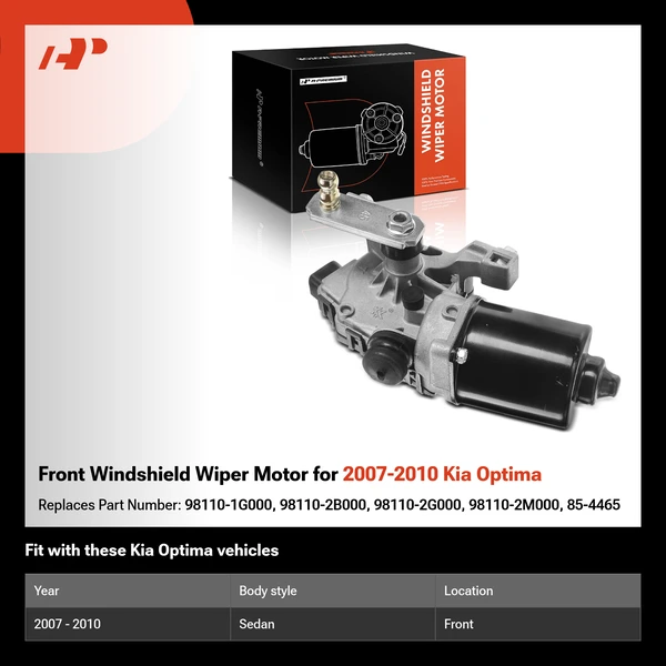 Front Windshield Wiper Motor for 2007-2010 Kia Optima