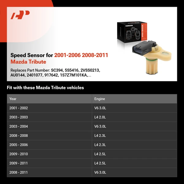 Speed Sensor for 2001-2006 2008-2011 Mazda Tribute