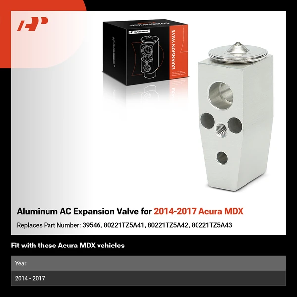 Aluminum AC Expansion Valve for 2014-2017 Acura MDX