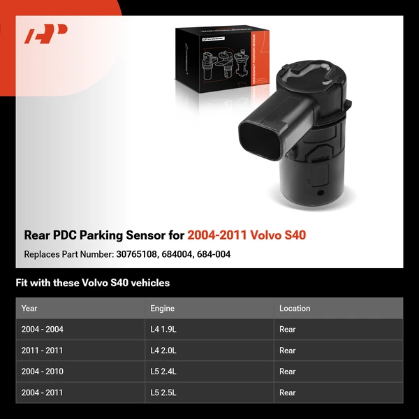 Rear PDC Parking Sensor for 2004-2011 Volvo S40