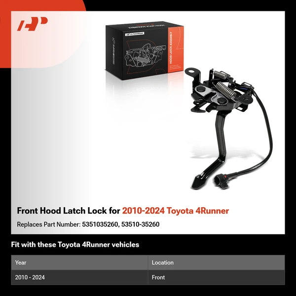 Front Hood Latch Lock for 2010-2024 Toyota 4Runner