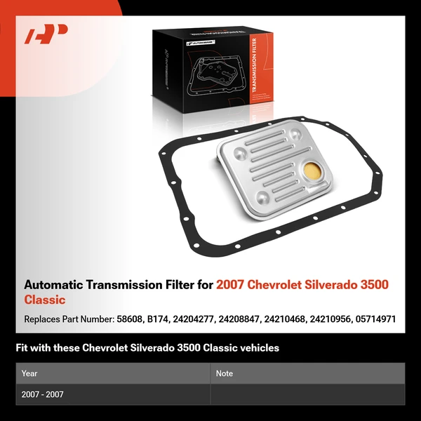 Automatic Transmission Filter for 2007 Chevrolet Silverado 3500 Classic