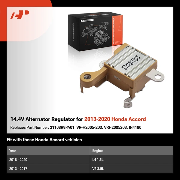 14.4V Alternator Regulator for 2013-2020 Honda Accord