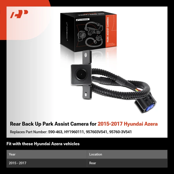 Rear Back Up Park Assist Camera for 2015-2017 Hyundai Azera
