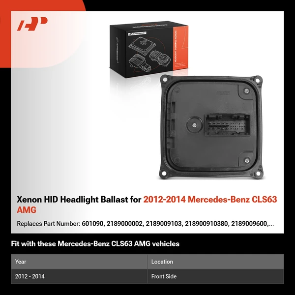 Xenon HID Headlight Ballast for 2012-2014 Mercedes-Benz CLS63 AMG