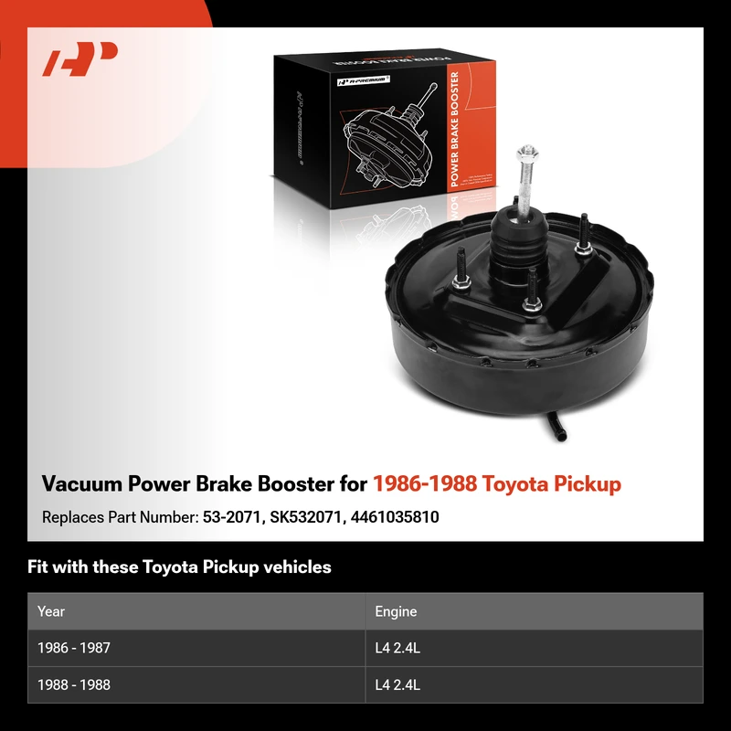 Vacuum Power Brake Booster for 1986-1988 Toyota Pickup