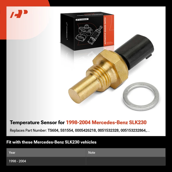Temperature Sensor for 1998-2004 Mercedes-Benz SLK230
