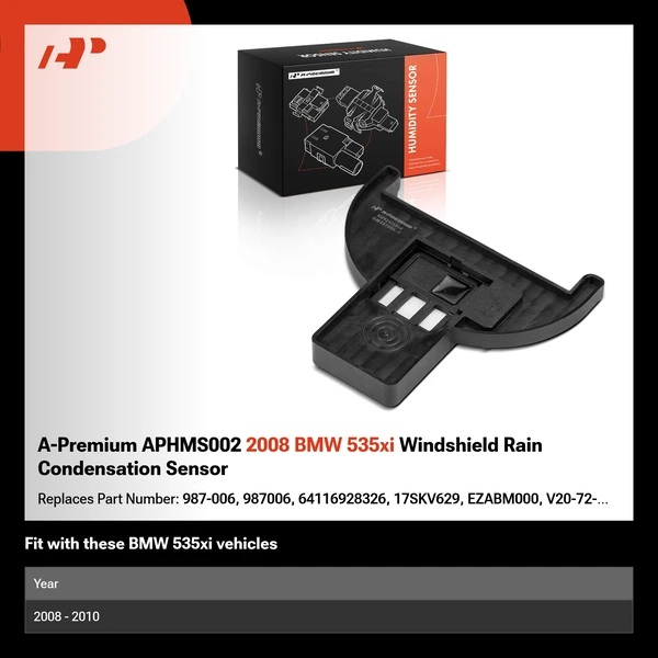 A-Premium APHMS002 2008 BMW 535xi Windshield Rain Condensation Sensor
