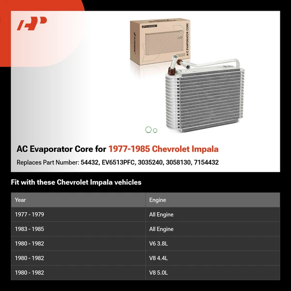 AC Evaporator Core for 1977-1985 Chevrolet Impala