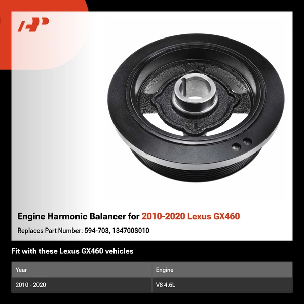 Engine Harmonic Balancer for 2010-2020 Lexus GX460
