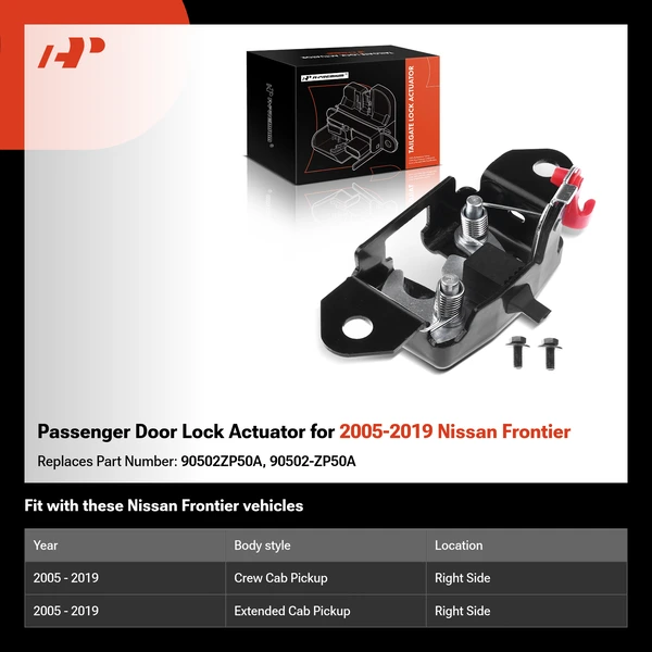 Passenger Door Lock Actuator for 2005-2019 Nissan Frontier