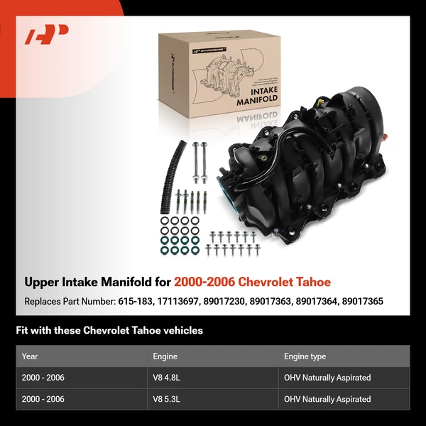 Upper Intake Manifold for 2000-2006 Chevrolet Tahoe