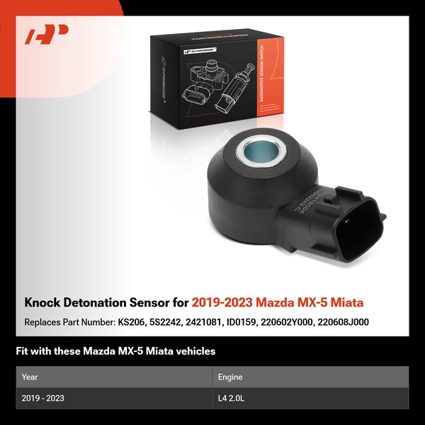 Knock Detonation Sensor for 2019-2023 Mazda MX-5 Miata
