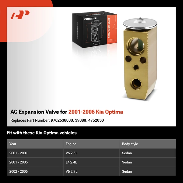 AC Expansion Valve for 2001-2006 Kia Optima