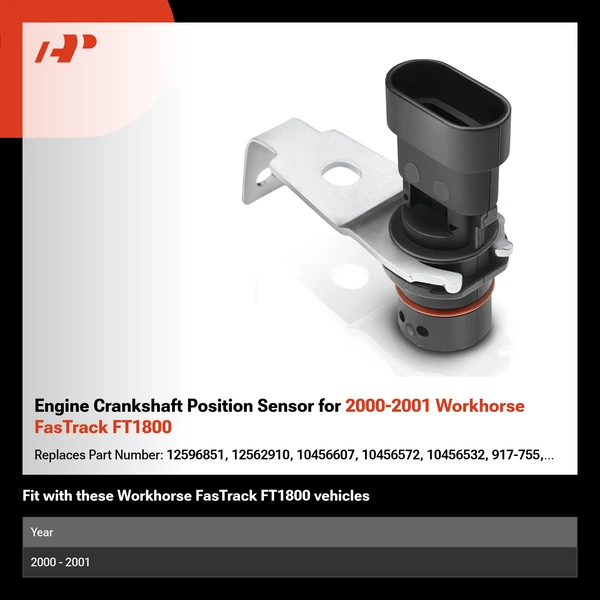 Engine Crankshaft Position Sensor for 2000-2001 Workhorse FasTrack FT1800