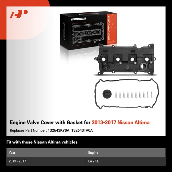 Engine Valve Cover with Gasket for 2013-2017 Nissan Altima