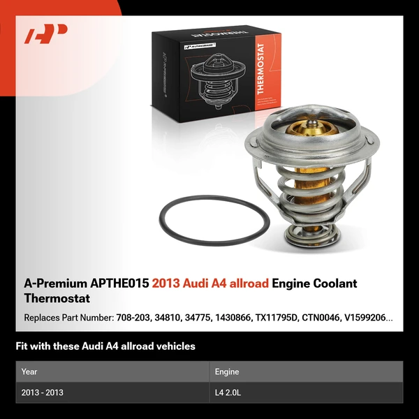 A-Premium APTHE015 2013 Audi A4 allroad Engine Coolant Thermostat