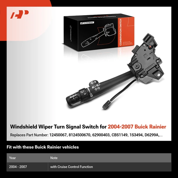 Windshield Wiper Turn Signal Switch for 2004-2007 Buick Rainier