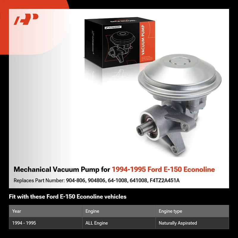 Mechanical Vacuum Pump for 1994-1995 Ford E-150 Econoline