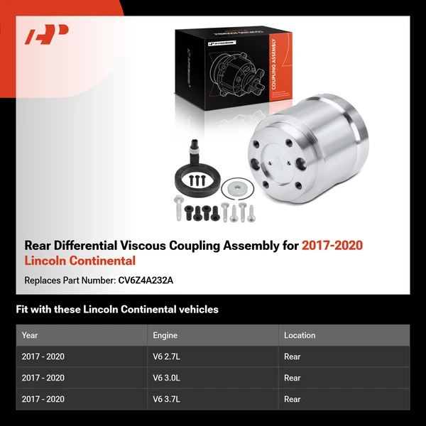 Rear Differential Viscous Coupling Assembly for 2017-2020 Lincoln Continental