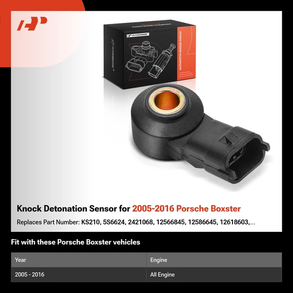 Knock Detonation Sensor for 2005-2016 Porsche Boxster