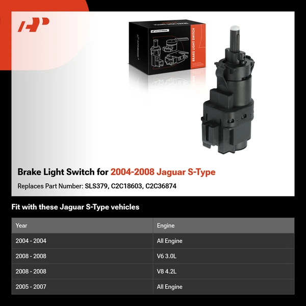 Brake Light Switch for 2004-2008 Jaguar S-Type