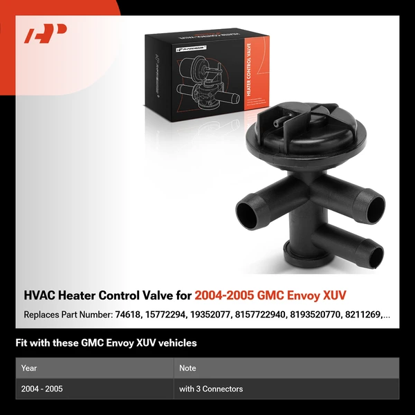 HVAC Heater Control Valve for 2004-2005 GMC Envoy XUV