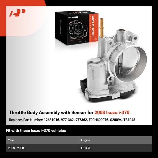 Throttle Body Assembly with Sensor for 2008 Isuzu i-370